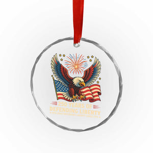 Patriotic Eagle US Army 250th Anniversary Crystal Glass Ornament 250 Years of Defending Liberty 1775 2025 TS02 Print Your Wear
