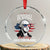 Patriotic George Washington Crystal Glass Ornament Funny Democracy Is Dying But Hey Nice Fireworks 4th Of July Humor TS02 Transparent Glass 3'' Circle Print Your Wear