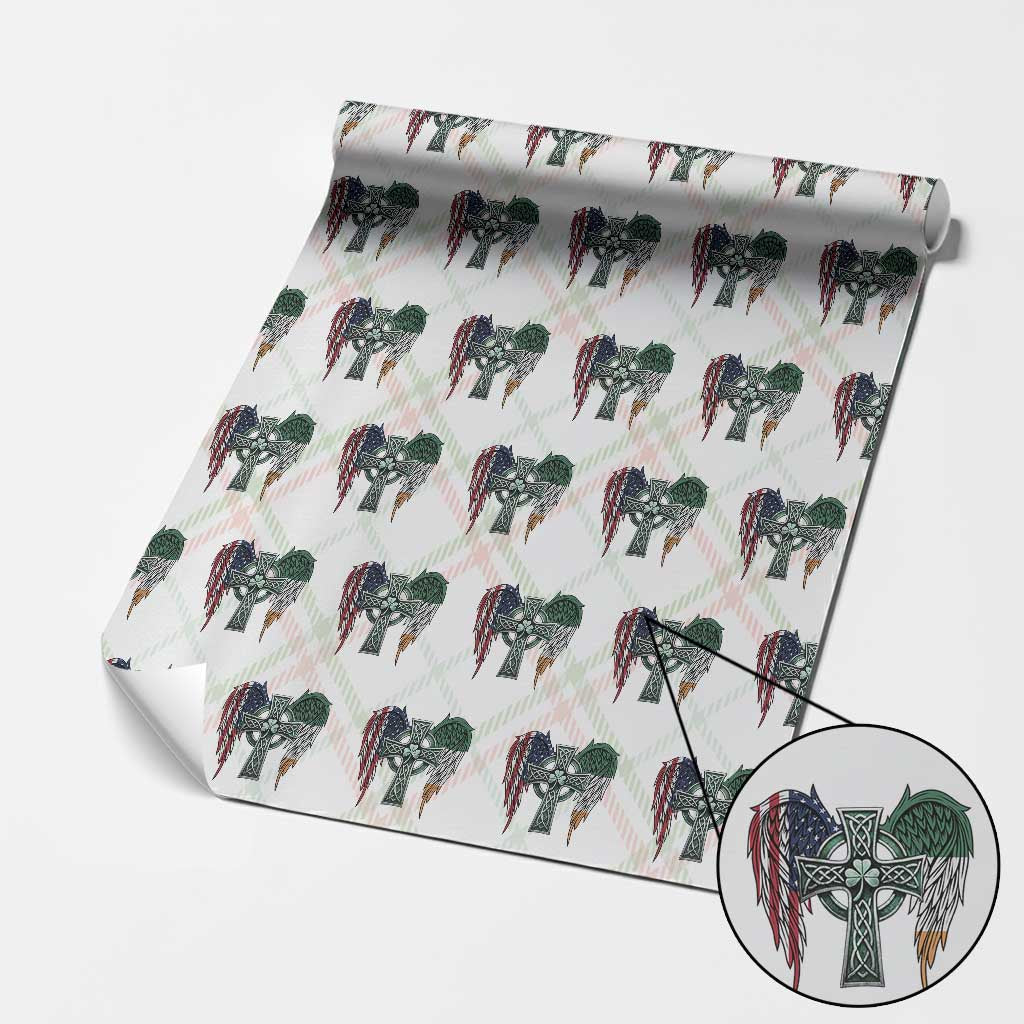 Patriotic Irish American Cross Wrapping Paper Roll St Patricks Day Religious Gift TS12 Christmas Plaid Print Your Wear