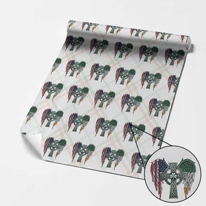 Patriotic Irish American Cross Wrapping Paper Roll St Patricks Day Religious Gift TS12 Christmas Plaid Print Your Wear