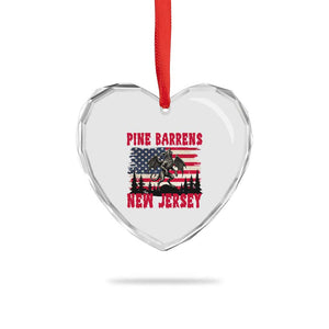 Patriotic Jersey Devil Heart Crystal Glass Ornament Pine Barrens New Jersey Cryptid TS12 Print Your Wear