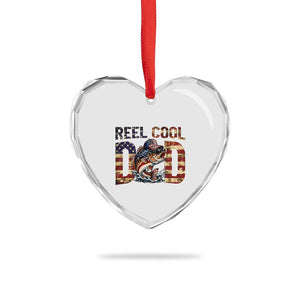 Patriotic Reel Cool Dad Heart Crystal Glass Ornament American Flag Fishing Fathers Day Gift TS12 Print Your Wear