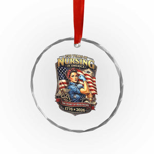 Patriotic Rosie Nurse Feminist Pride Crystal Glass Ornament 250 Years Of Nursing TS12 Print Your Wear