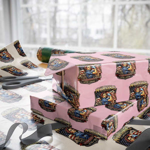 Patriotic Rosie Nurse Feminist Pride Wrapping Paper Roll 250 Years Of Nursing TS12 Light Pink Print Your Wear