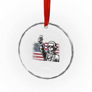 Patriotic Thomas Jefferson Crystal Glass Ornament Cheers To 250 Years TS12 Print Your Wear