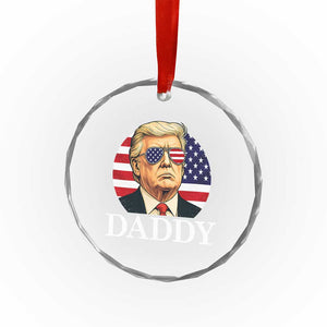 Patriotic Trump Daddy Crystal Glass Ornament American Flag Sunglasses TS02 Print Your Wear