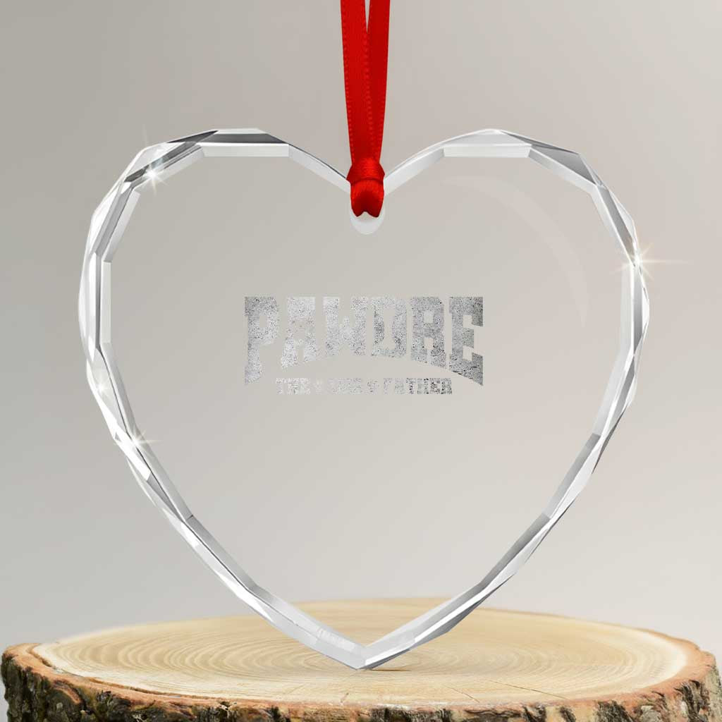 Pawdre The Dog Father Heart Crystal Glass Ornament Dog Dad Christmas Fathers Day TS10 Transparent Glass 3'' Heart Print Your Wear