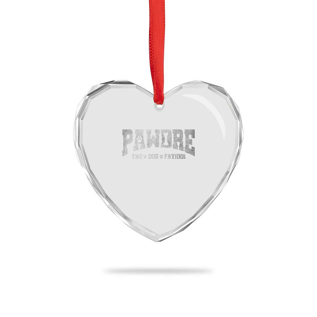 Pawdre The Dog Father Heart Crystal Glass Ornament Dog Dad Christmas Fathers Day TS10 Print Your Wear