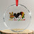 Peace Love Juneteenth Crystal Glass Ornament 1865 Heart Kente Peace Sign Africa Fist - Print Your Wear
