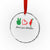 Peace Love Palestine Crystal Glass Ornament Gaza Palestinian Flag TS10 Transparent Glass 3'' Circle Print Your Wear