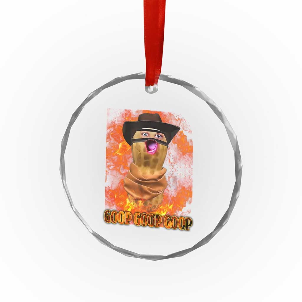 Peanut Goop Meme Crystal Glass Ornament Funny Bungulator TS10 Print Your Wear