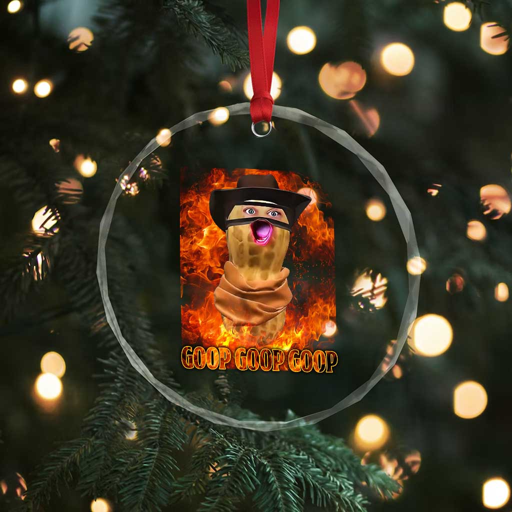 Peanut Goop Meme Crystal Glass Ornament Funny Bungulator TS10 Print Your Wear