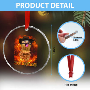 Peanut Goop Meme Crystal Glass Ornament Funny Bungulator TS10 Print Your Wear