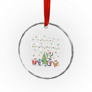 Penguins Christmas Crystal Glass Ornament Oh Its A Jolly Holiday Xmas Light TS10 Print Your Wear