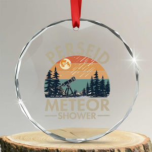 Perseid Meteor Shower Crystal Glass Ornament Vintage Astronomy Lover