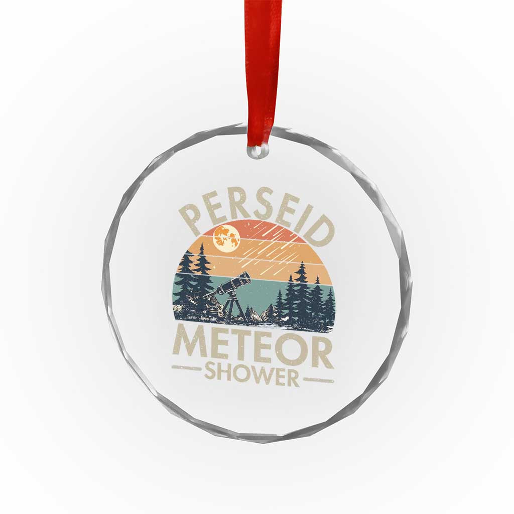 Perseid Meteor Shower Crystal Glass Ornament Vintage Astronomy Lover