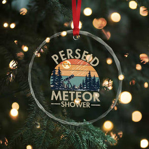 Perseid Meteor Shower Crystal Glass Ornament Vintage Astronomy Lover