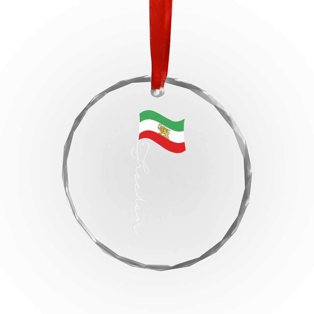 Persian Freedom Crystal Glass Ornament Free Iran Proud Persian Iranian TS11 Print Your Wear