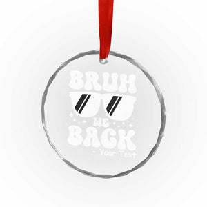 Personalized Back To School Crystal Glass Ornament Custom Name Happy First Day Of School TS10 Print Your Wear