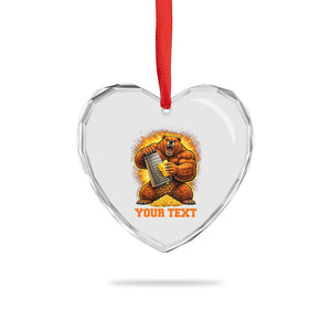Personalized BF Angry Bear Grating Cheese Heart Crystal Glass Ornament Custom Text Football Fans TS10 Print Your Wear
