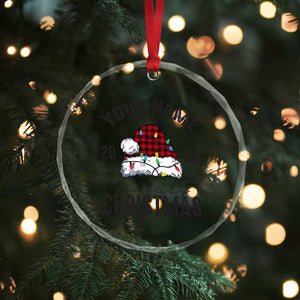 Personalized Christmas Family Crystal Glass Ornament Custom Name Family Christmas 2024 Santa Hat TS11 Print Your Wear