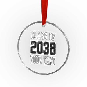 Personalized Class of 2038 Crystal Glass Ornament Custom Name Grow With Me To Graduation TS10 Print Your Wear