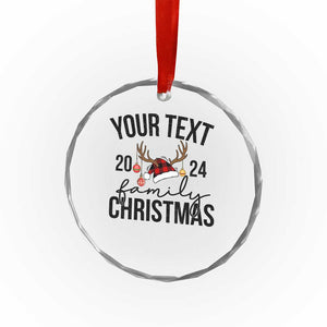 Personalized Matching Family Xmas Crystal Glass Ornament Custom Name Xmas Gift TS10 Print Your Wear
