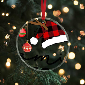 Personalized Matching Family Xmas Crystal Glass Ornament Custom Name Xmas Gift TS10 Print Your Wear