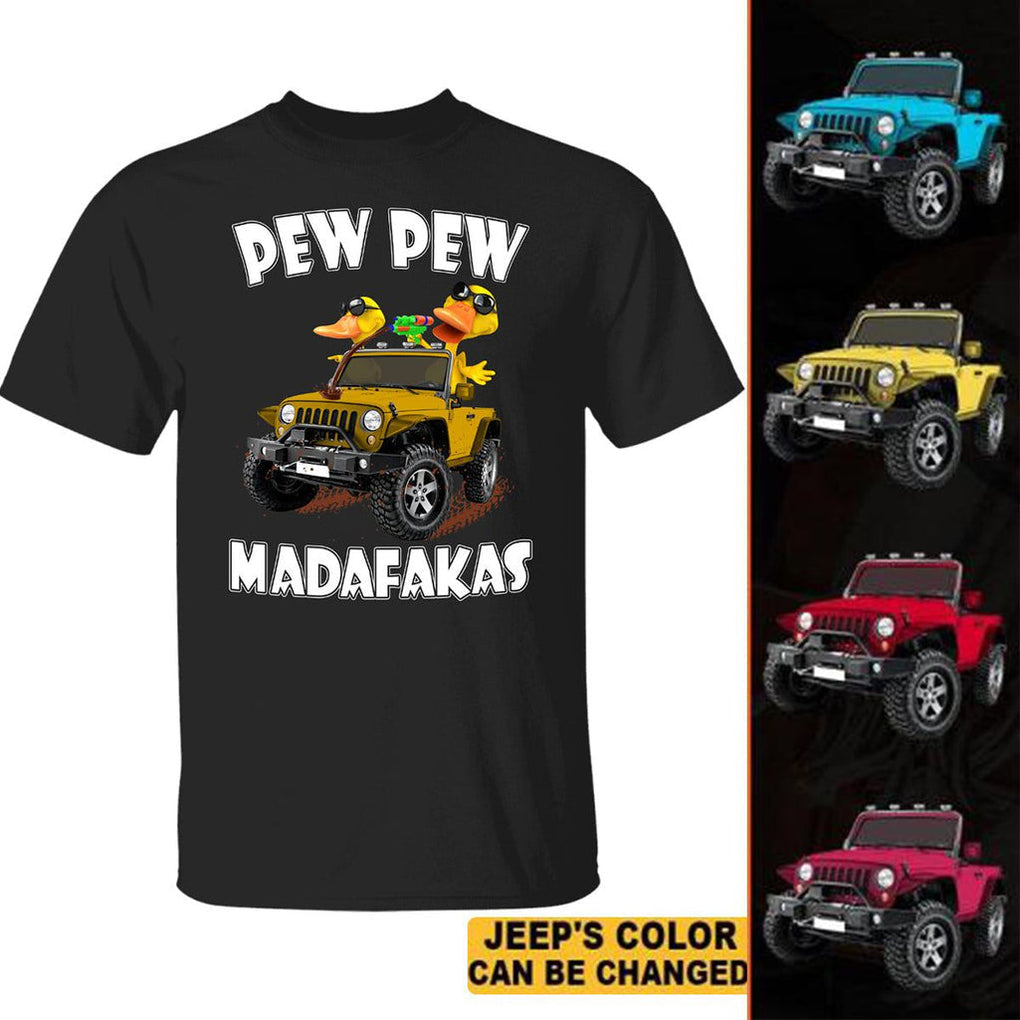 Custom JP Shirt Pew Pew Madafakas Ducks CTM Youth Custom - Printyourwear
