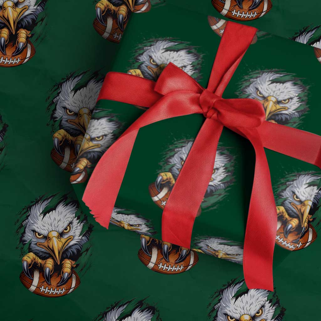 PFE Football Game Green Sport Lovers Wrapping Paper Roll TS11 Green Print Your Wear
