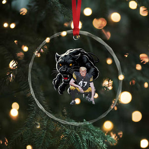 PFS Trump Football Crystal Glass Ornament Vintage Athletic Sports Fan Mascot Game Day TS10 Print Your Wear