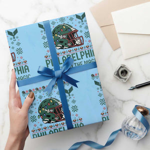 Philadelphia Believe in the Magic Wrapping Paper Roll Retro Philly PFE Sport Fans Christmas Gift TS02 Light Blue Print Your Wear