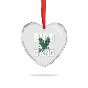PFE Bird Gang Christmas Heart Crystal Glass Ornament Philly Lover Santa Bird TS10 Print Your Wear