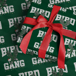 PFE Bird Gang Christmas Wrapping Paper Roll Philly Lover Santa Bird TS10 Green Print Your Wear