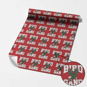 PFE Bird Gang Christmas Wrapping Paper Roll Philly Lover Santa Bird TS10 Red Print Your Wear