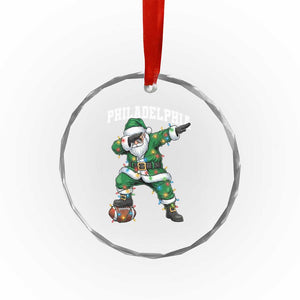 Christmas PFE Crystal Glass Ornament Funny Dabbing Santa Football Lovers Game Day TS10 Print Your Wear