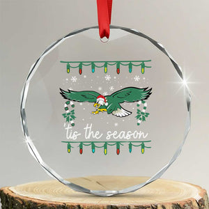 Christmas Philly Lover Crystal Glass Ornament Tis The Season Football Lovers EF TS10 Transparent Glass 3'' Circle Print Your Wear