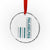 Philadelphia Crystal Glass Ornament Retro American Flag Philly Fan TS10 Transparent Glass 3'' Circle Print Your Wear
