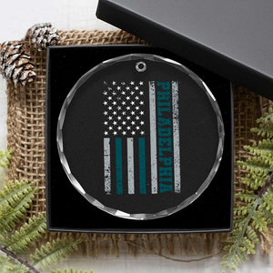 Philadelphia Crystal Glass Ornament Retro American Flag Philly Fan TS10 Print Your Wear