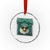 Philadelphia Fan Crystal Glass Ornament Retro Eagle Bootleg Sports Fan TS10 Transparent Glass 3'' Circle Print Your Wear