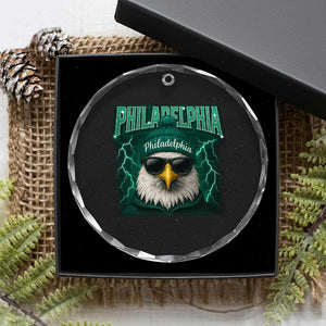 Philadelphia Fan Crystal Glass Ornament Retro Eagle Bootleg Sports Fan TS10 Print Your Wear