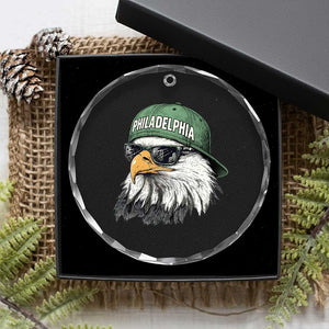 Philadelphia Fan Crystal Glass Ornament Retro Eagle Sports Fan TS10 Print Your Wear