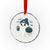 Philadelphia Ghost Halloween Crystal Glass Ornament Retro Halloween Costume Philadelphia Fan TS10 Transparent Glass 3'' Circle Print Your Wear