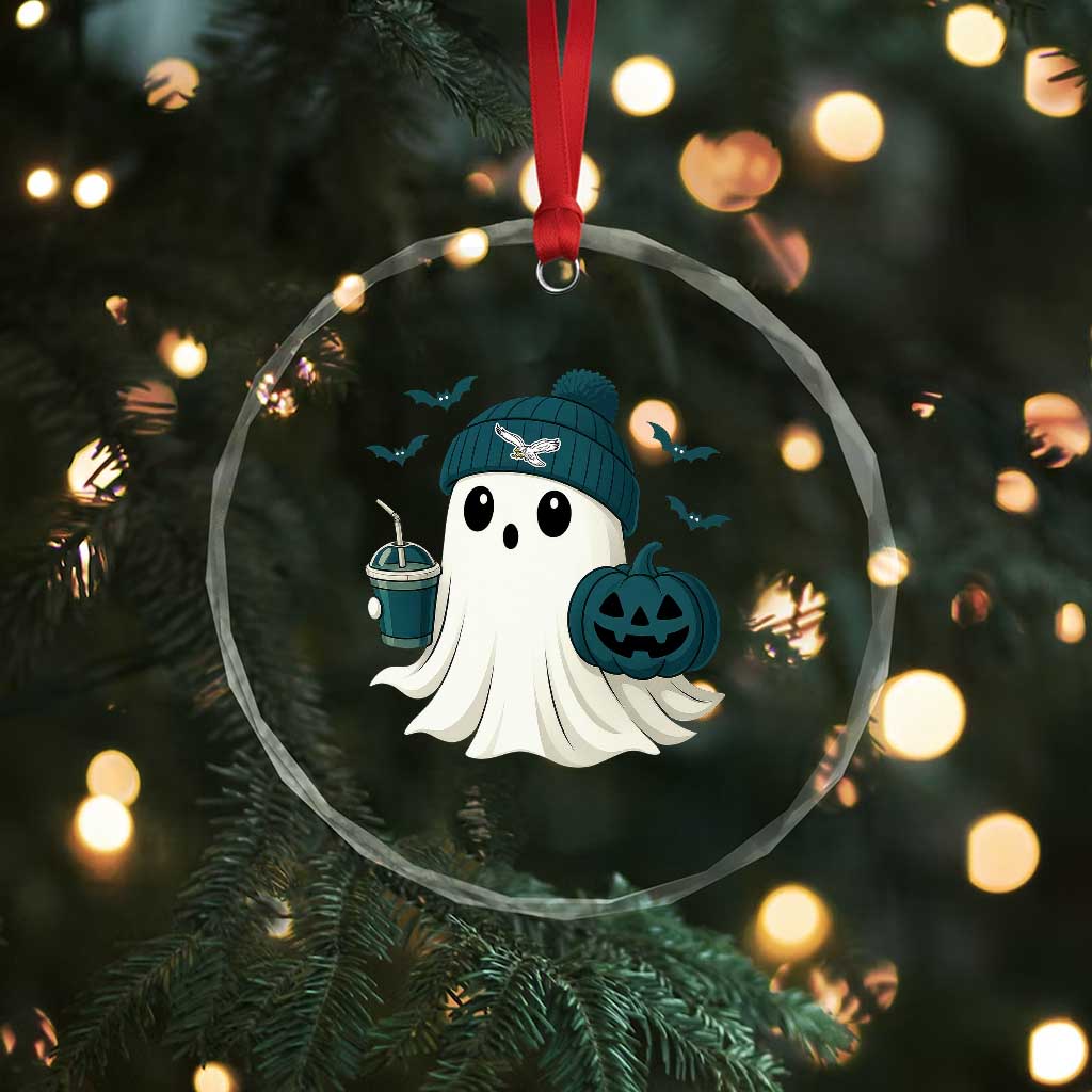 PFE Ghost Halloween Crystal Glass Ornament Retro Halloween Costume Philly Lover TS10 Print Your Wear