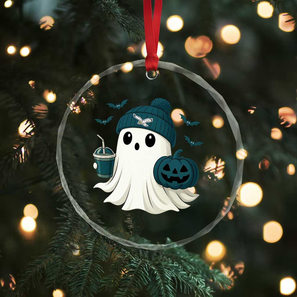 Philadelphia Ghost Halloween Crystal Glass Ornament Retro Halloween Costume Philadelphia Fan TS10 Print Your Wear