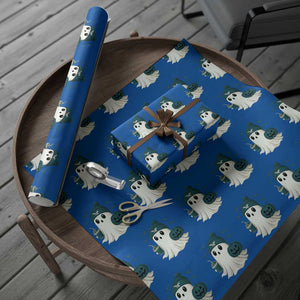 PFE Ghost Halloween Wrapping Paper Roll Retro Halloween Costume Philly Lover TS10 Blue Print Your Wear