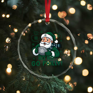 Funny Green Santa Ho Ho Go Philly Crystal Glass Ornament Retro Nostalgic Philadelphia Pride Christmas Gift TS02 Print Your Wear