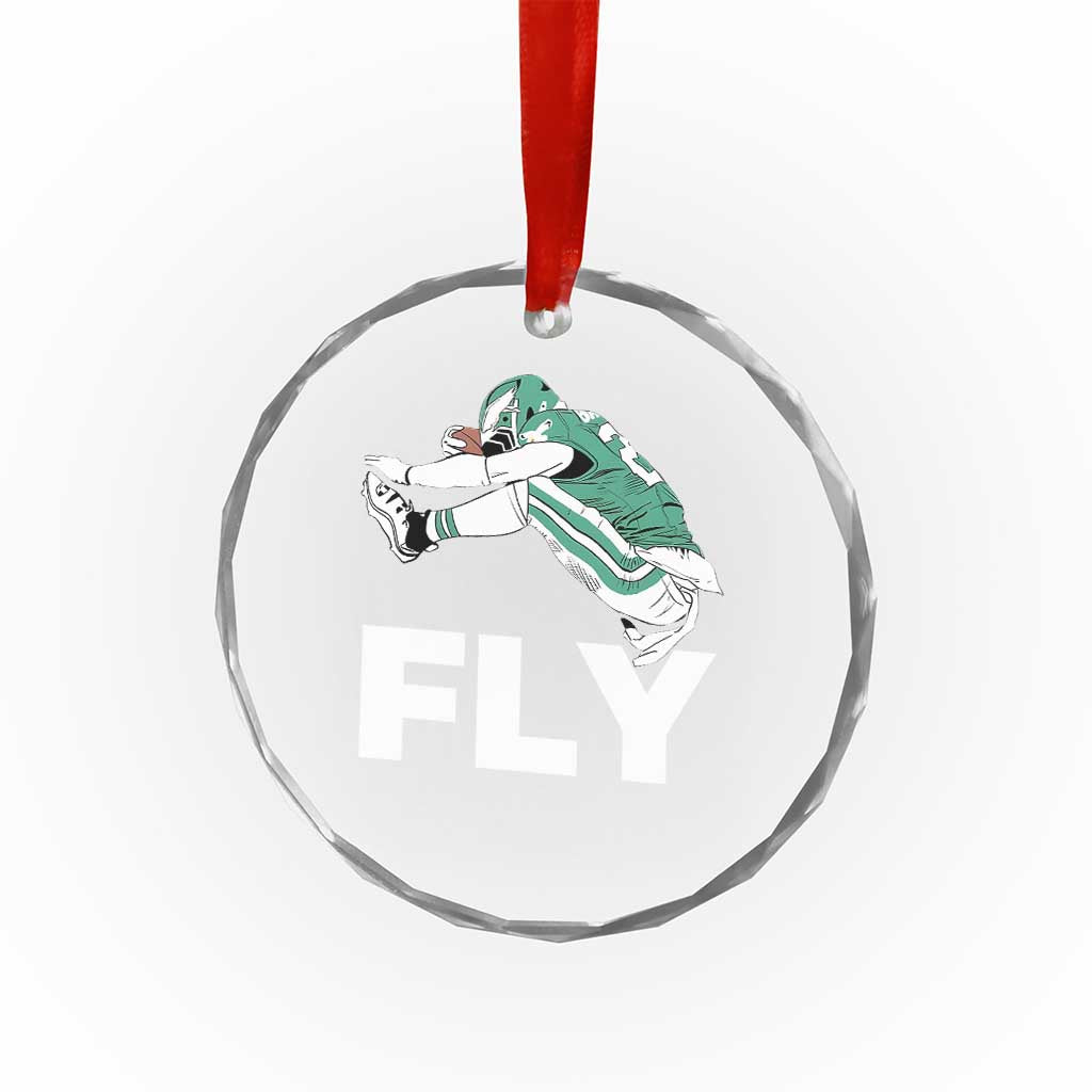 Philly Fan Crystal Glass Ornament Barkley Backwards Hurdle TS10 Transparent Glass 3'' Circle Print Your Wear