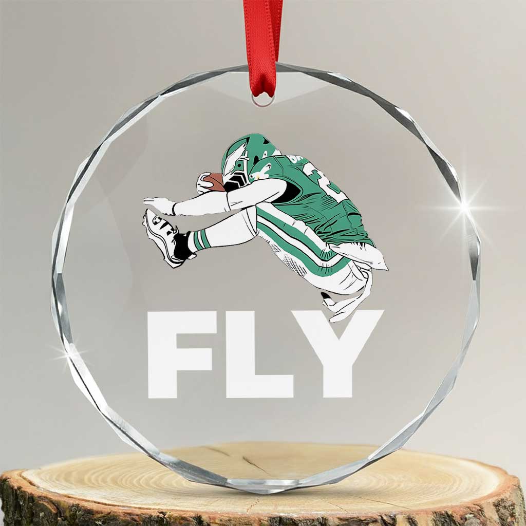 Philly Fan Crystal Glass Ornament Barkley Backwards Hurdle TS10 Transparent Glass 3'' Circle Print Your Wear