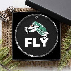 Philly Fan Crystal Glass Ornament Barkley Backwards Hurdle TS10 Print Your Wear